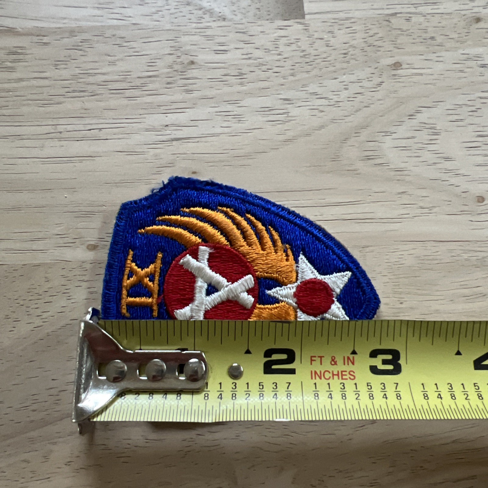 WW2 US Army Air Force 9th Engineer Command Cut Edge SSI Patch AAF No Glow