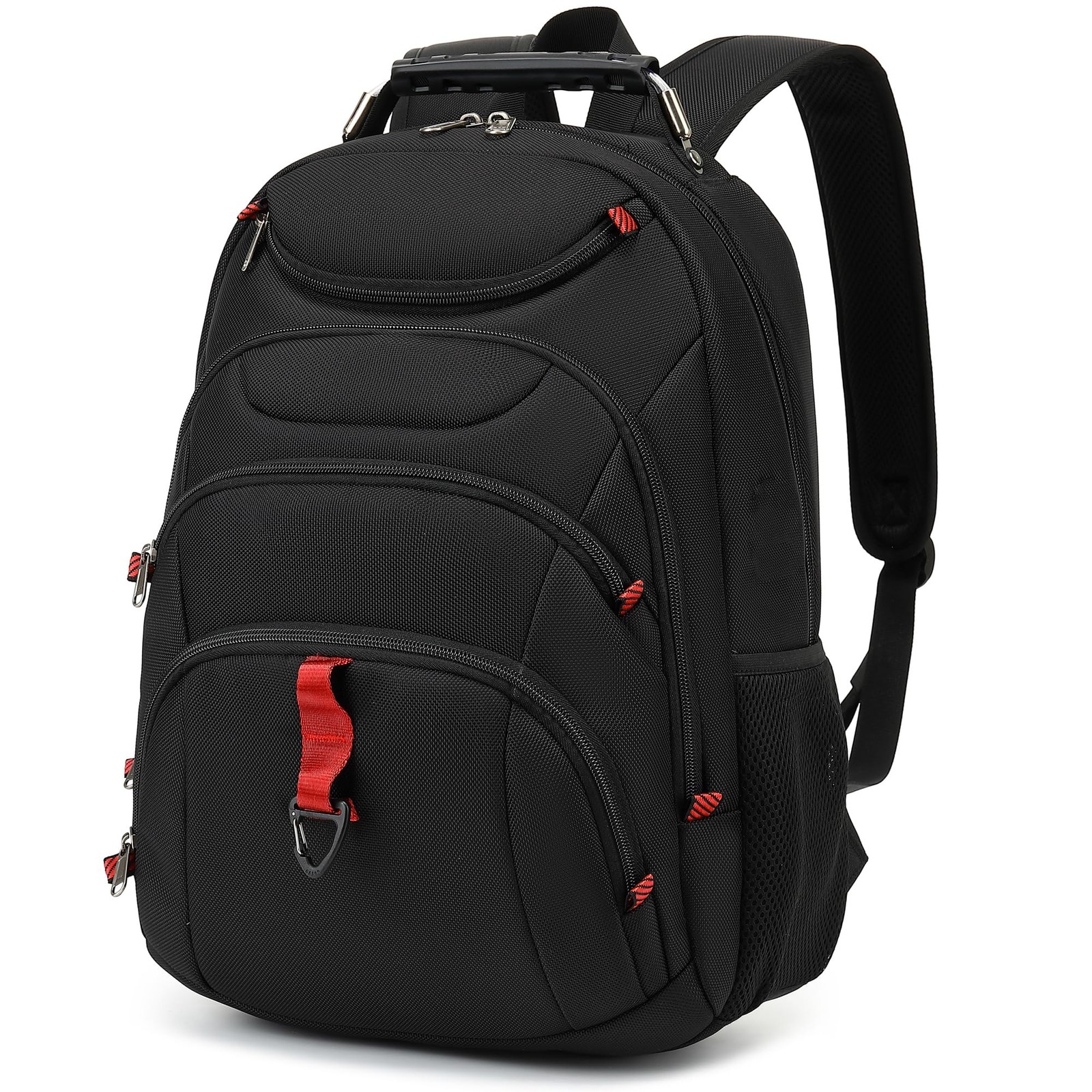 Boavan Laptop Backpack for men, 15.6 inch Bag with USB 15.6, Black