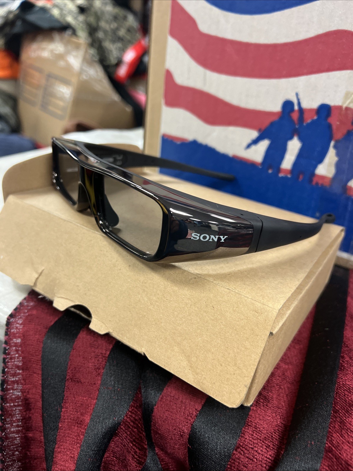 Set of 2 Sony TDG-BR100 3D Glasses Black