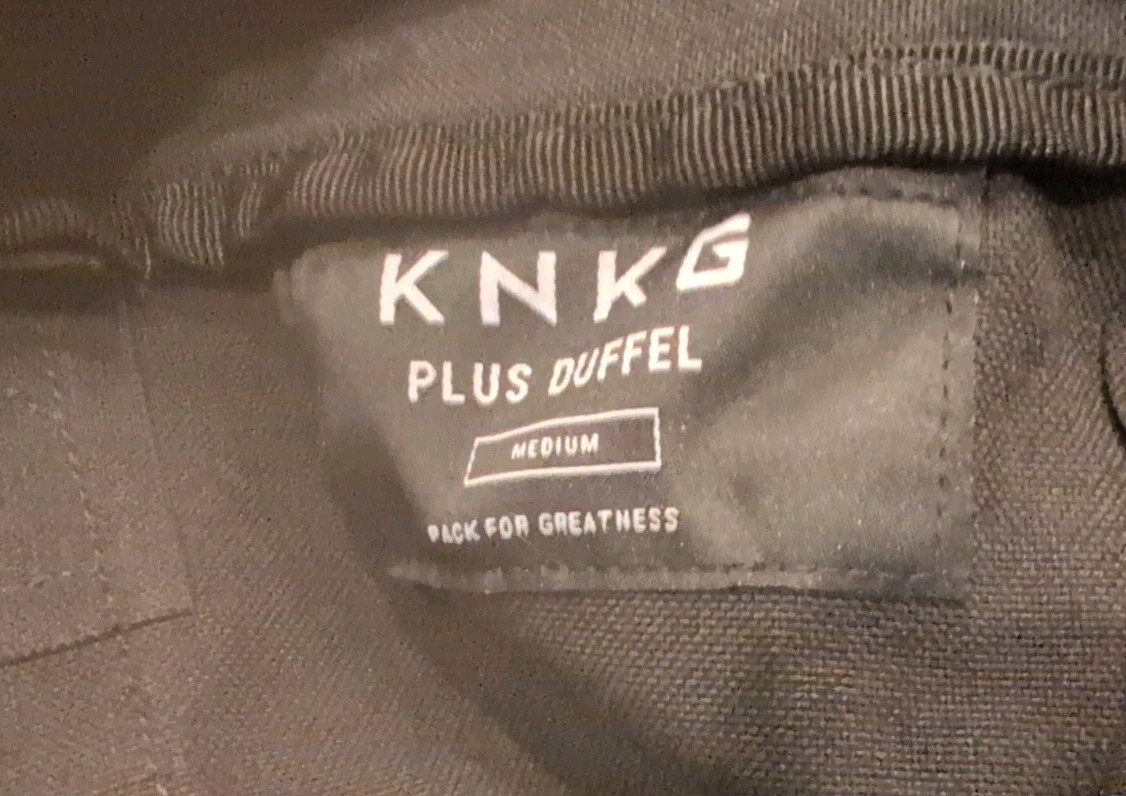 knkg plus duffel Medium 45l- NEW With Tags
