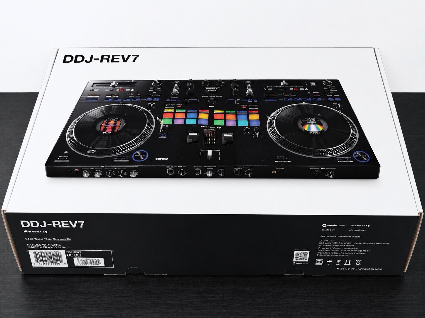 Pioneer DJ DDJ-REV7 Motorized DJ Controller, Original Box & Accessories