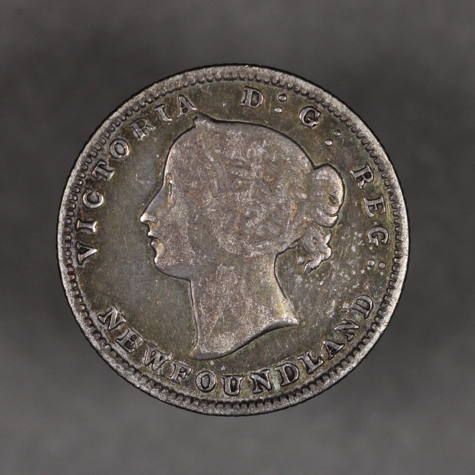 1881 Newfoundland Silver 5 Cents