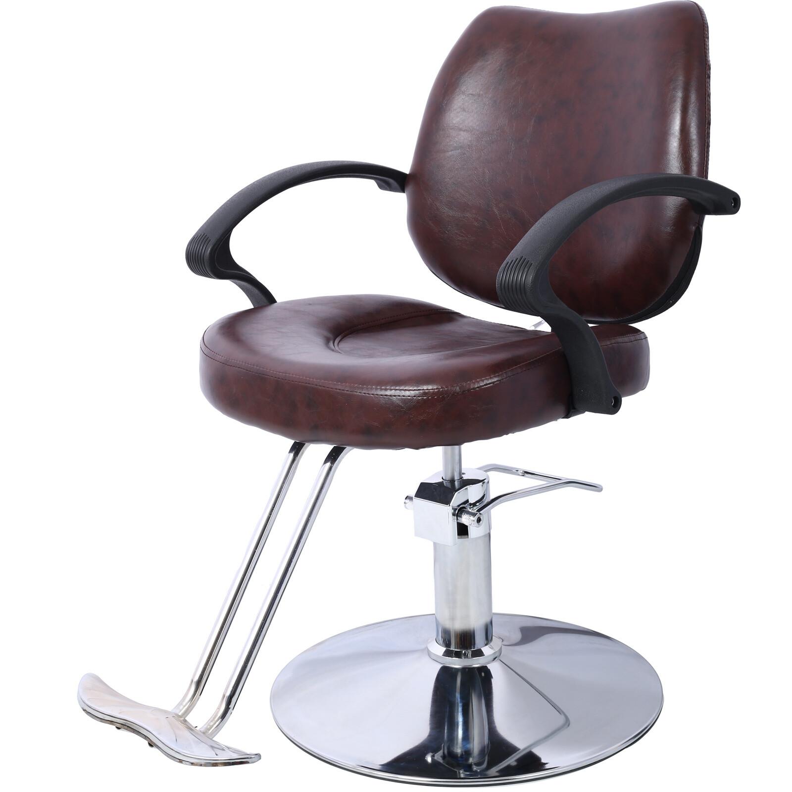 PU Hair Salon Chair Styling Hydraulic Profession Barber Chair with Barber Cape