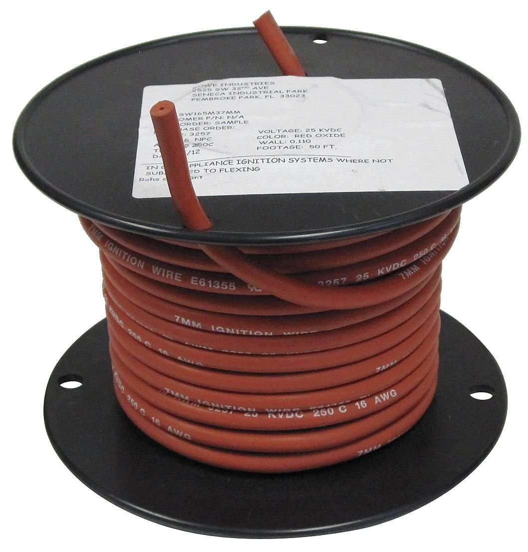 Rowe Industries SW185M3050 25kV DC 18AWG 16/30 Stranded Nickel-Plated Copper