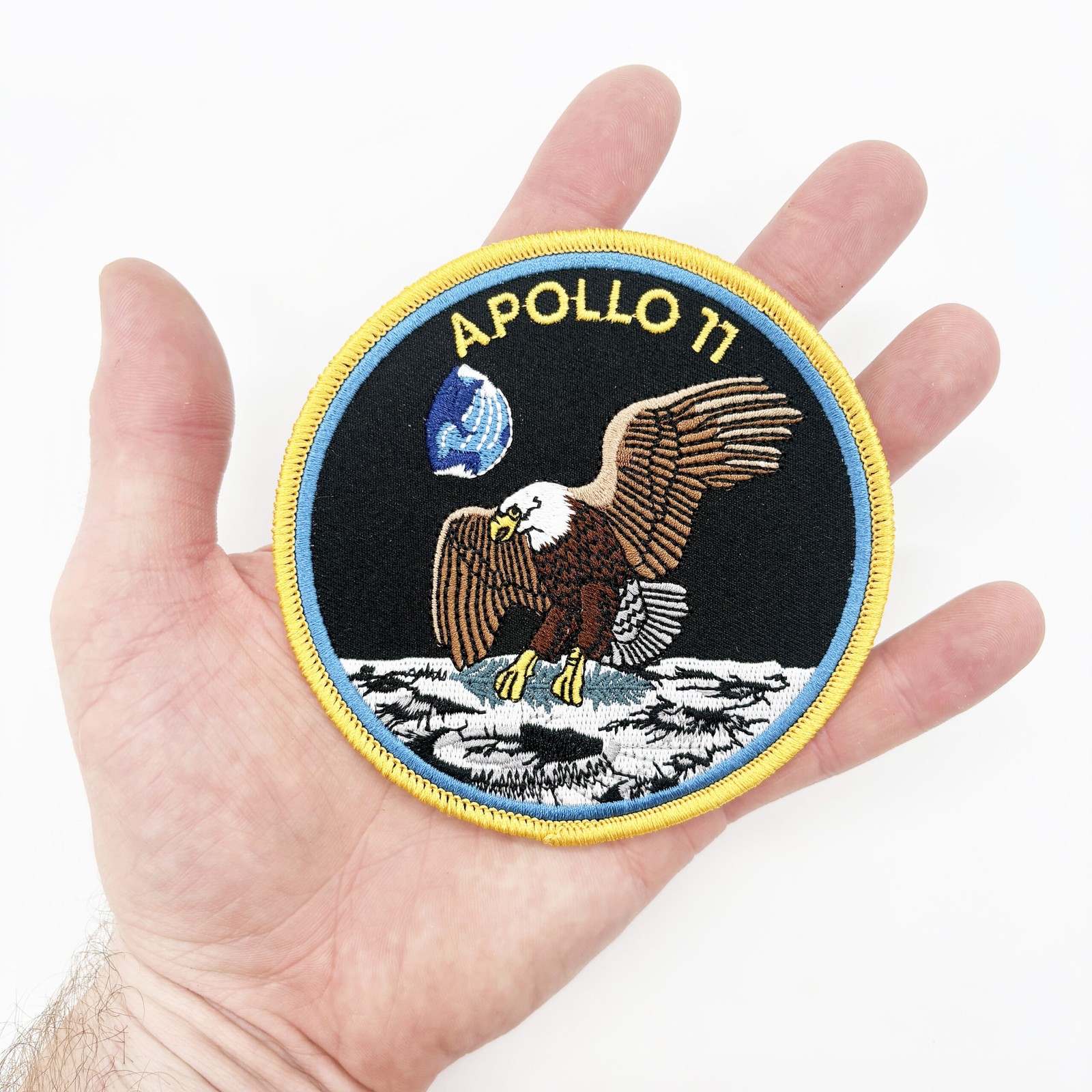 Apollo 11 Patch – Embroidered, Iron on, 4 Inch