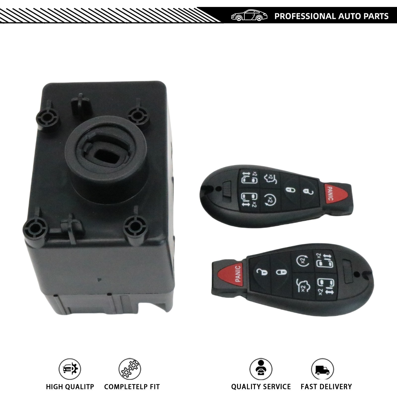 For 09-12 Dodge Ram 1500 Wireless Ignition WIN Module Node -Programmed w/Keys