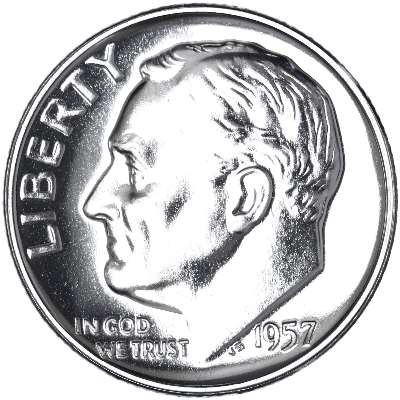 1957 (P) Roosevelt Dime Gem Proof 90% Silver
