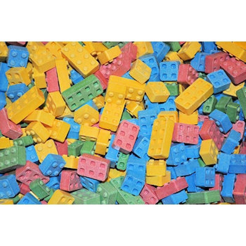 CANDY BLOCKS 4 FLAVORS BUILDING BLOX FRESH STOCK YOU CHOOSE BULK POUND AMOUNT