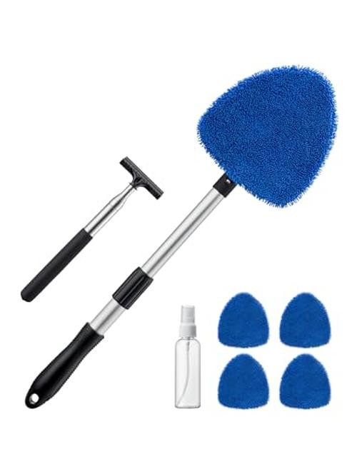 Car Windshield Cleaner Tool, Window Cleaning Kit with with a Mirror Squeegee