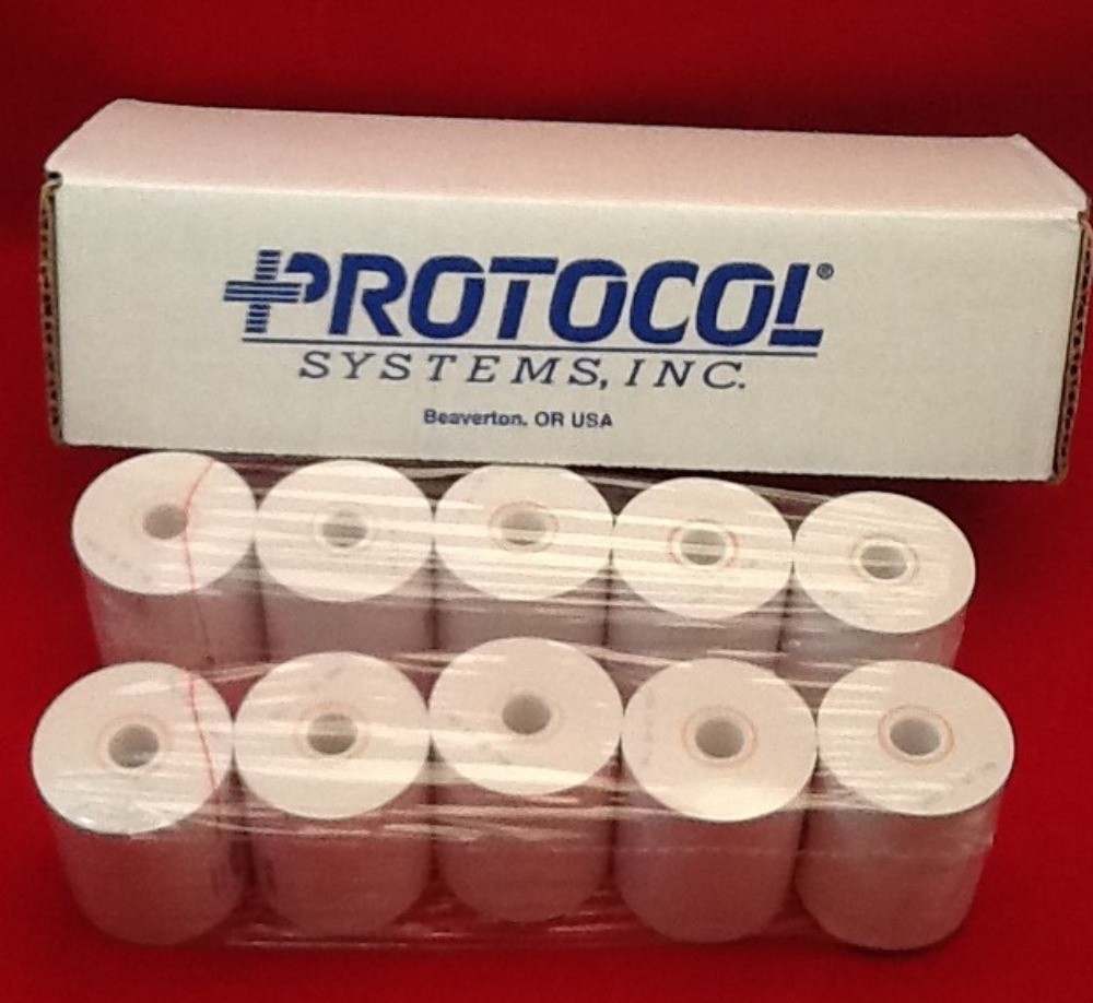10 ROLLS PROTOCOL THERMAL PRINTER PAPER FOR PROPAQ PRINTER REF 008-0040-98