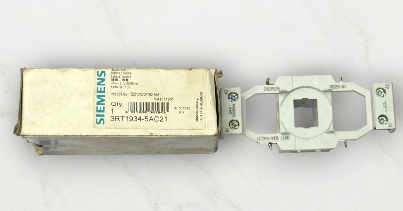 SIEMENS 3RT1934-5AC21 COIL 24V FREE FAST SHIPPING
