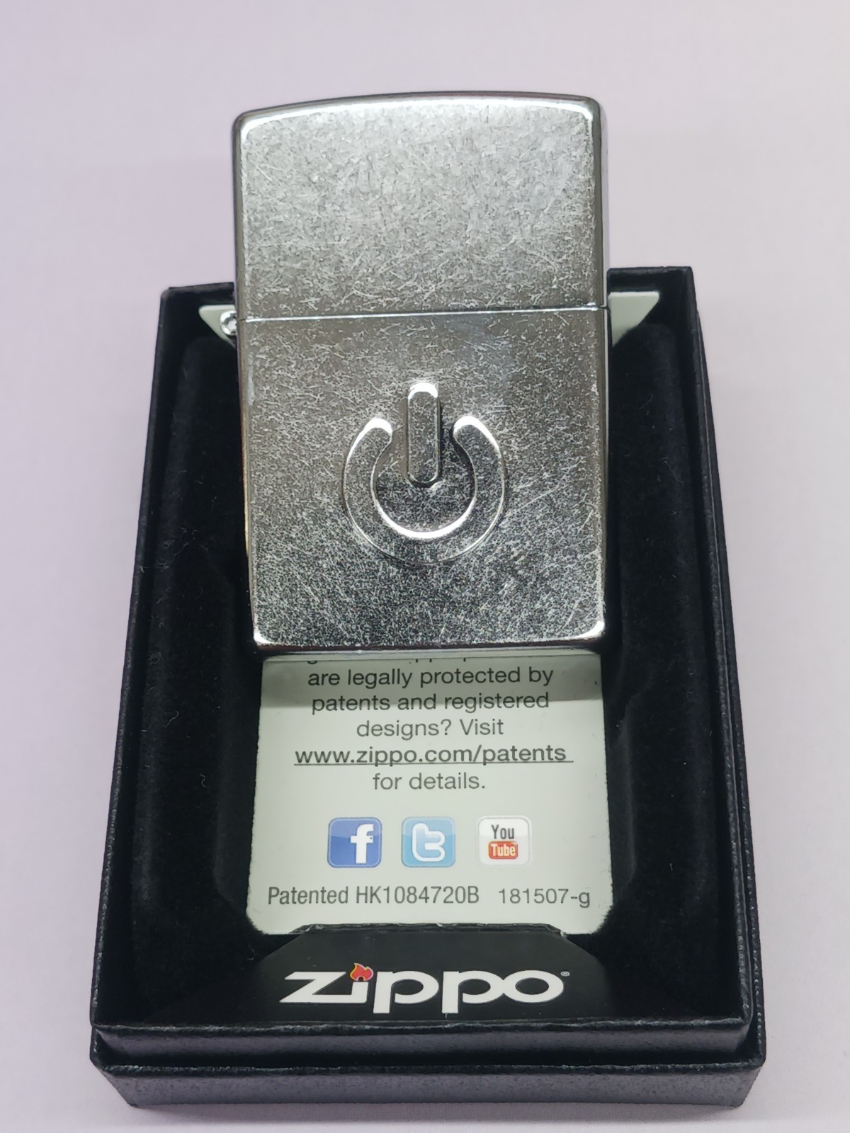 Zippo Street Chrome Power Button 28329