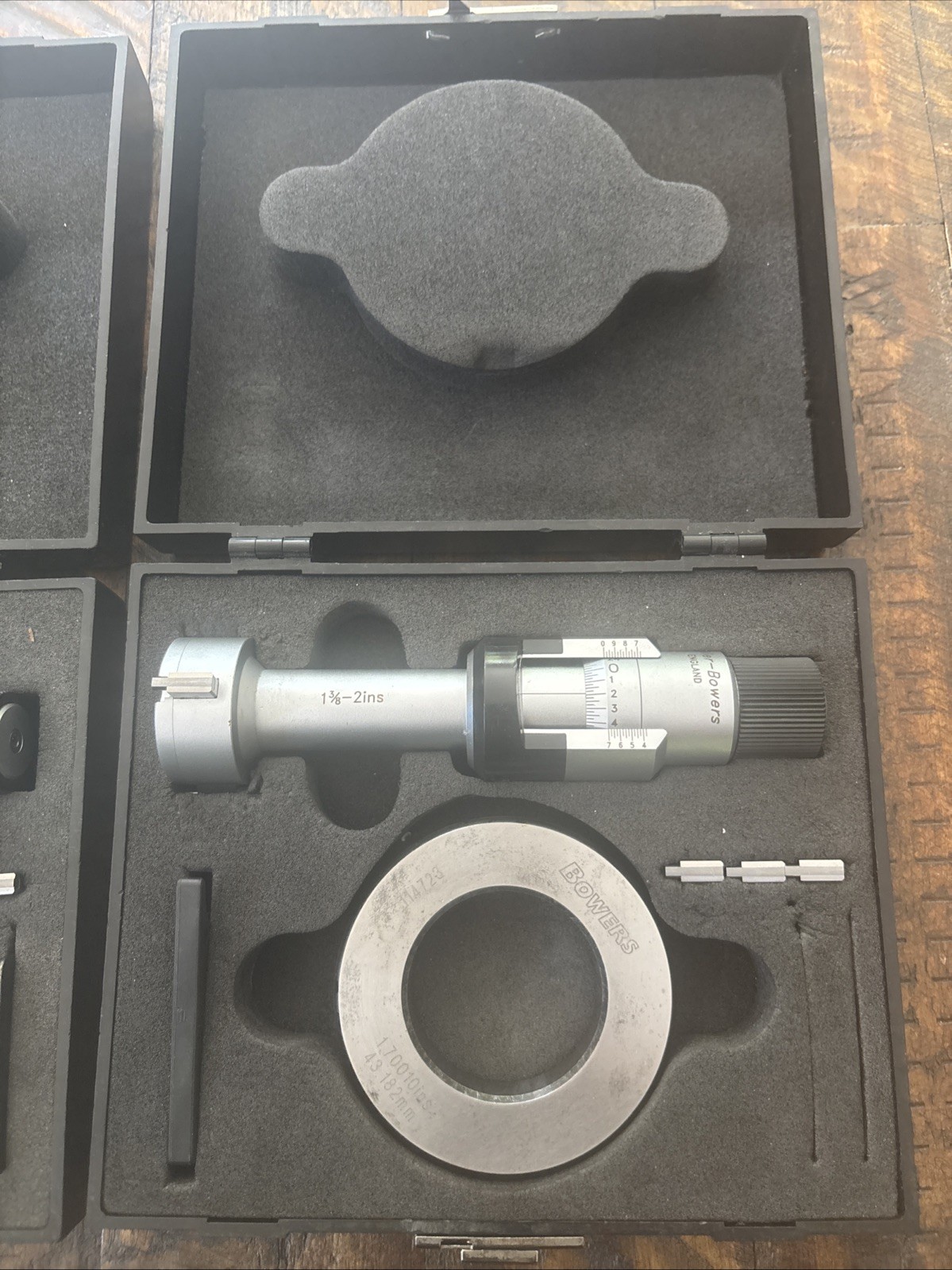 Fowler Bowers Holmike Sets (3)Internal Bore Micrometers 1-2” X .0001” Range