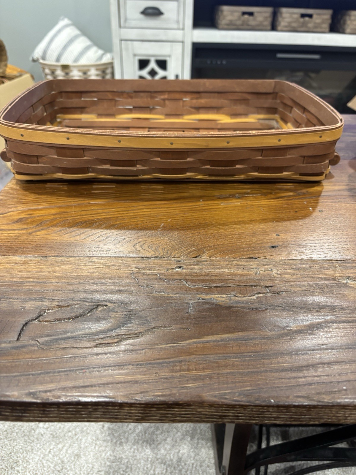 Longaberger Medium Serving Tray Basket.