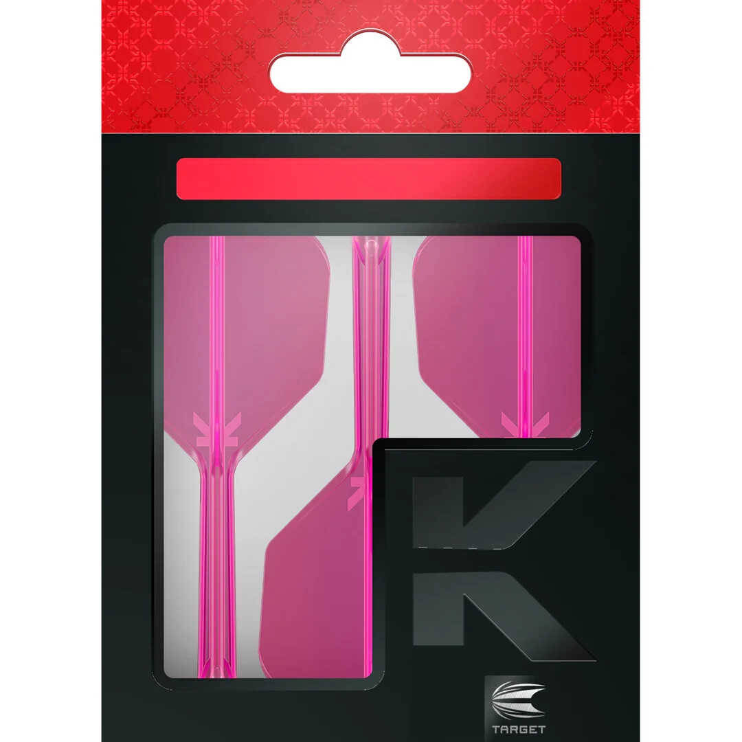 MEDIUM  NEON PINK  NO6 TARGET K-FLEX 1 PIECE SHAFT AND FLIGHT