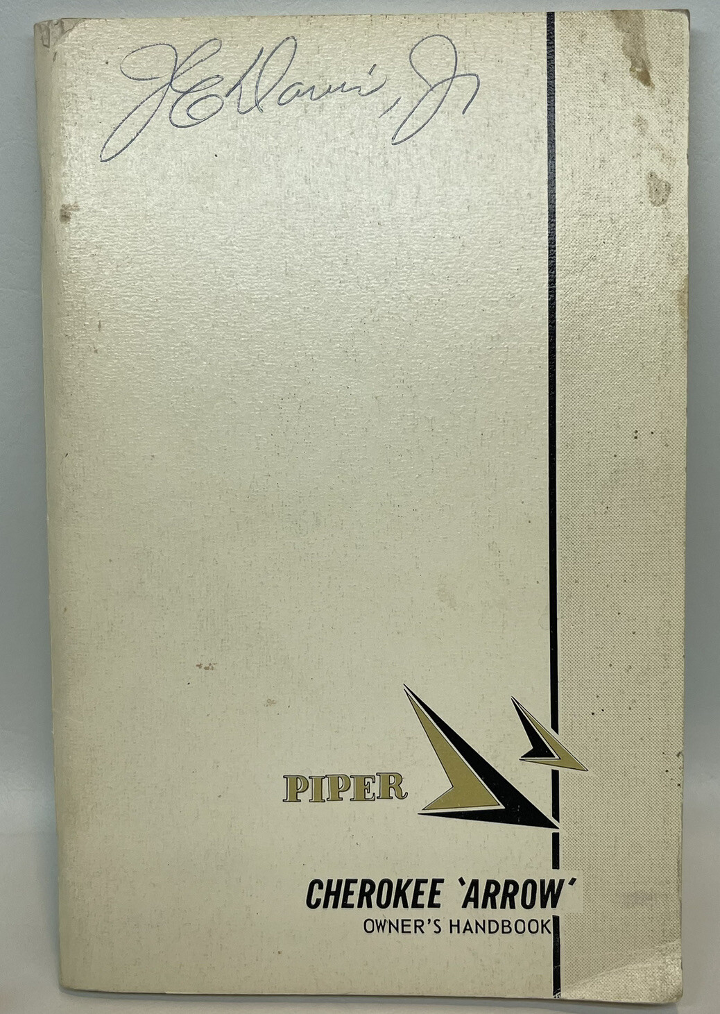 Piper Cherokee Arrow Owners Handbook Revised 1967