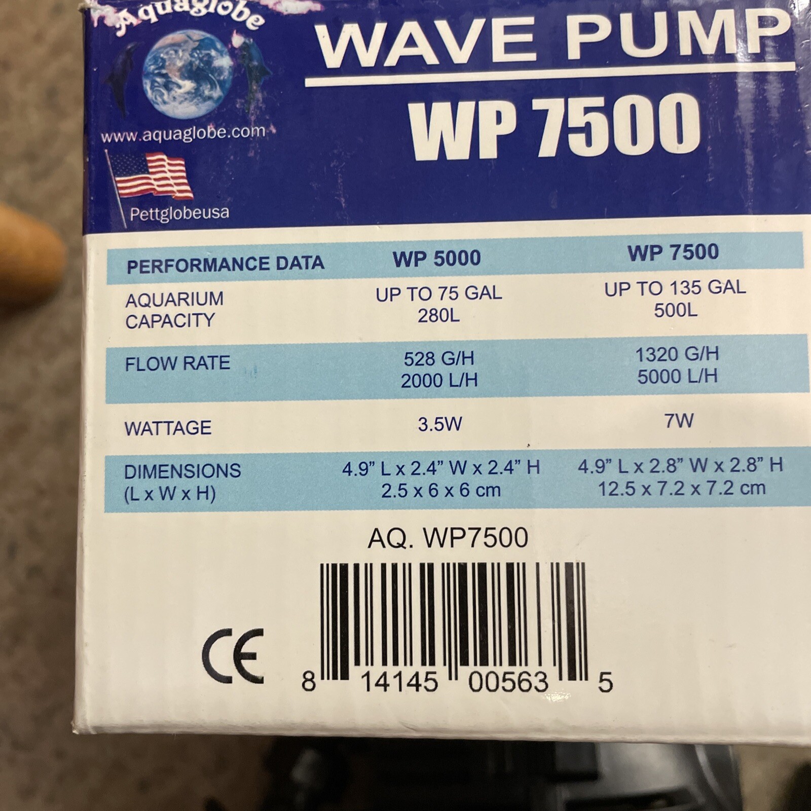 Aquaglobe Wave Aquarium Circulation Pump wp7500