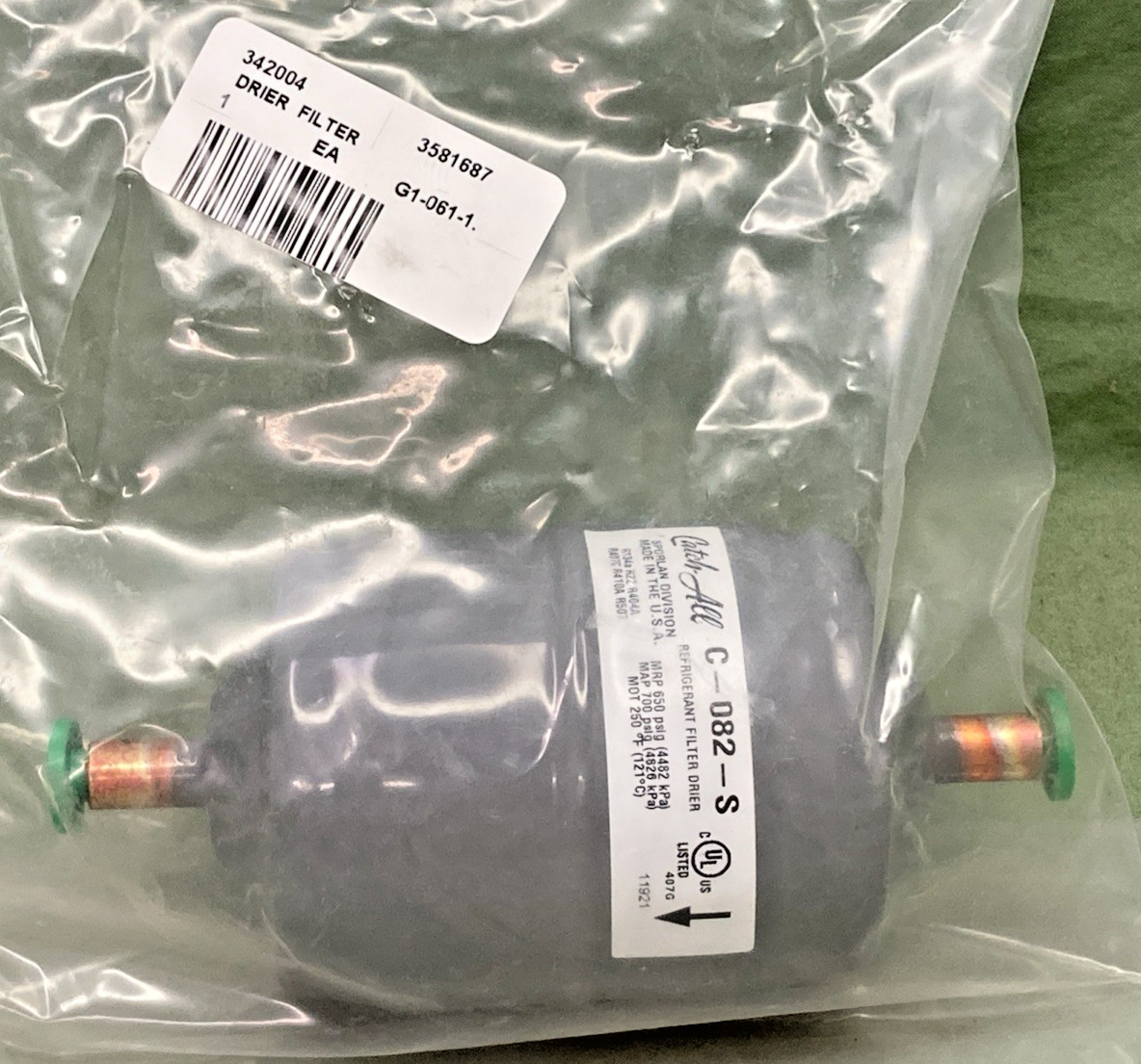 NEW REPLACES STOELTING 342004 FILTER DRIER C-082-S