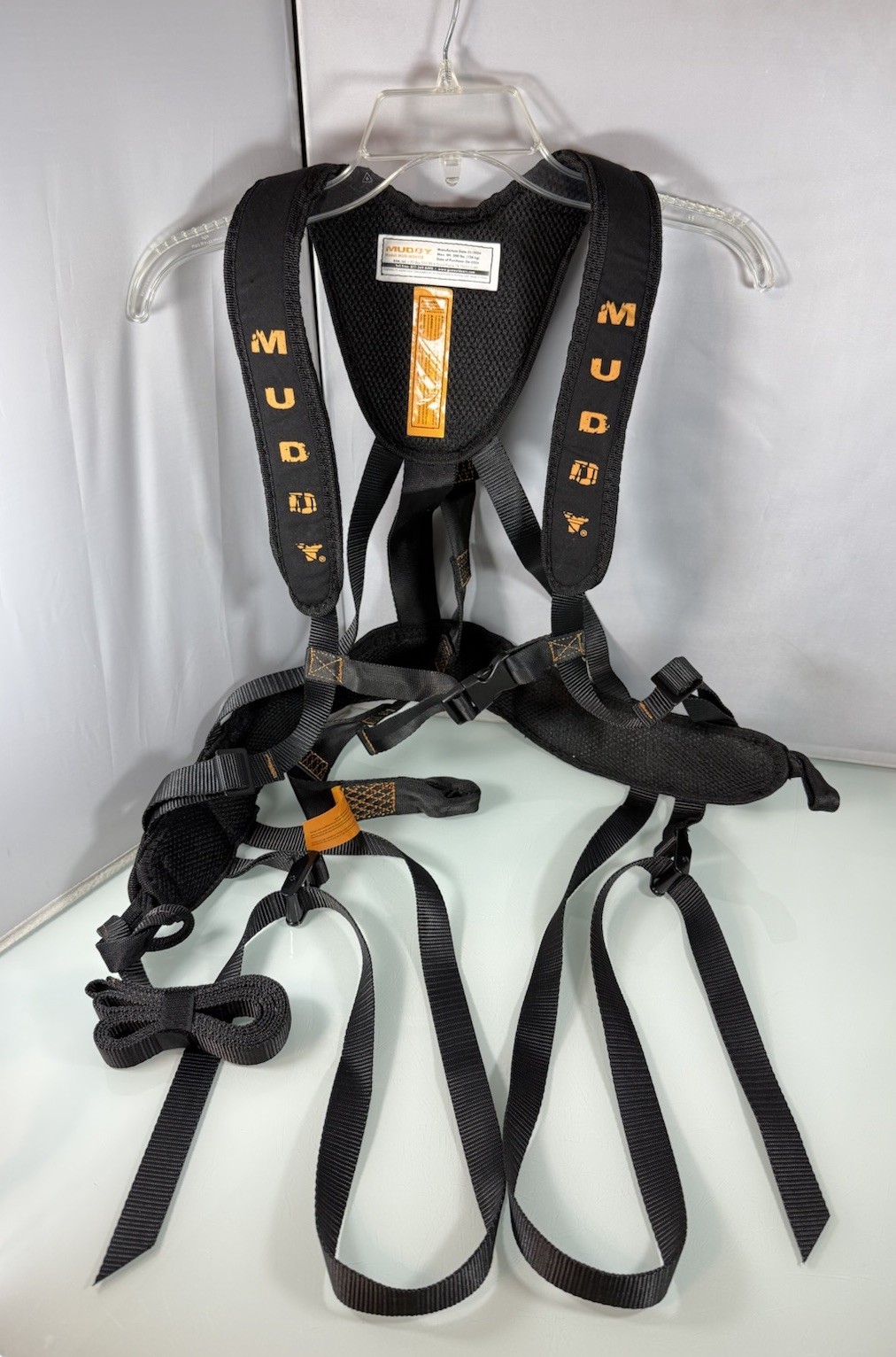 Muddy Magnum Pro Safety Harness, Black - Model MUD-MSH110 One Size 300LB Rating