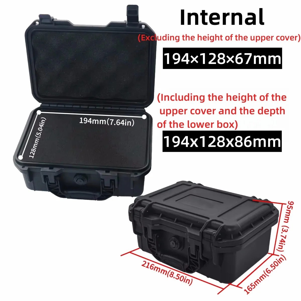 Hard Carry Case Protective Equipment Waterproof Camera Tool Travel Secure Box