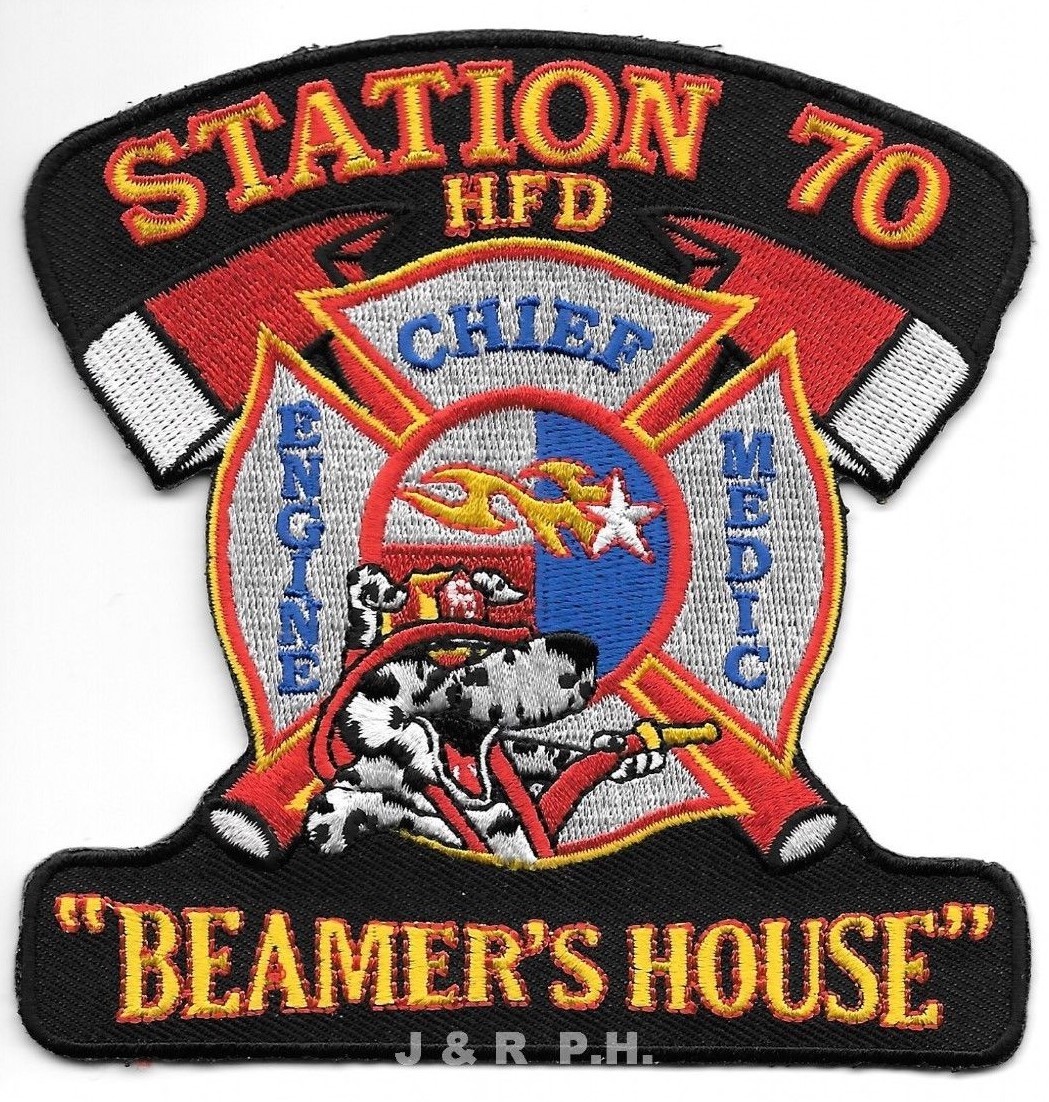 Houston  Station - 70  "Beamer's House", Texas (4.25" x 4.5") fire patch