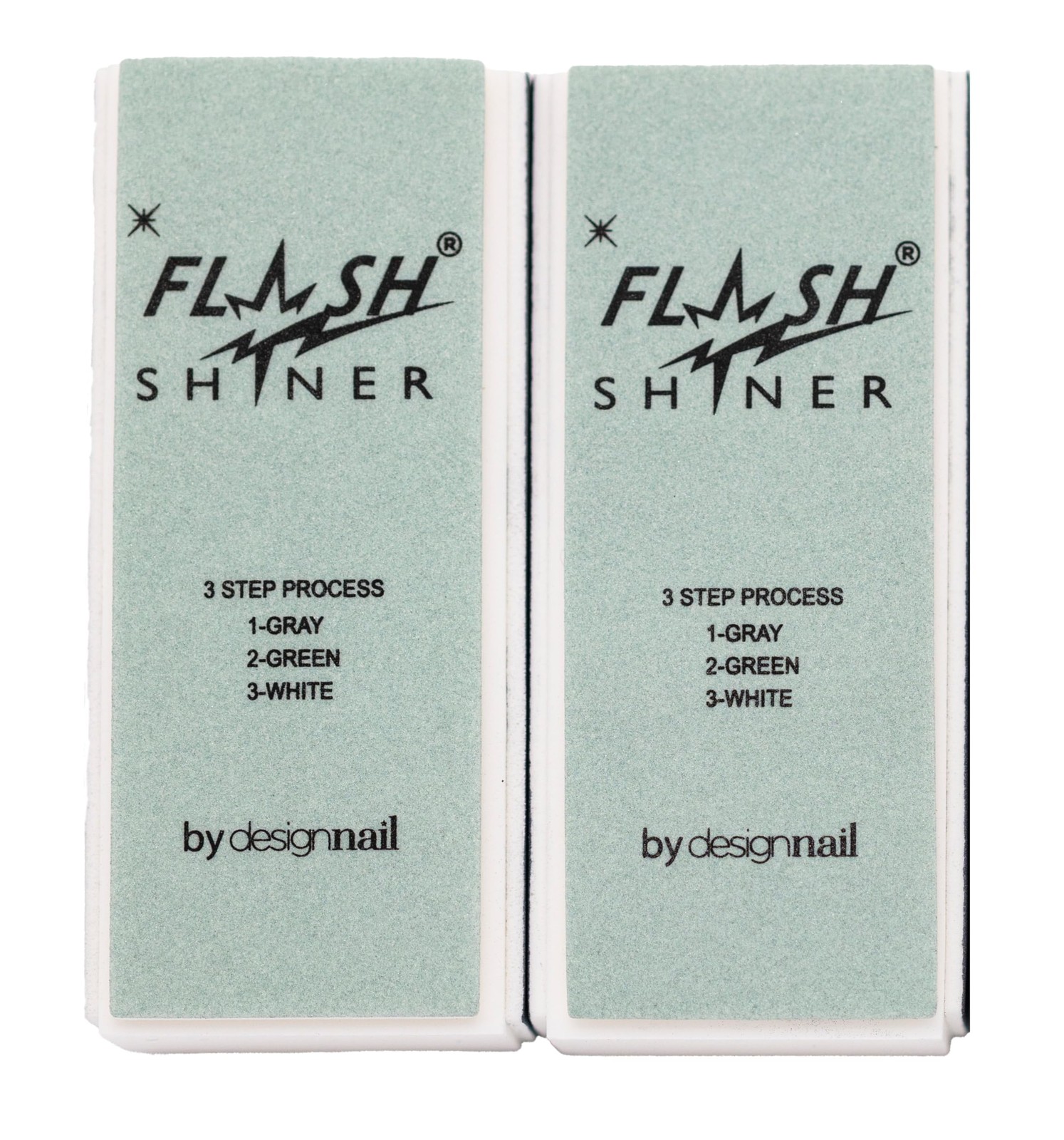 Design Nail Flash Shiner® Block – 3-Way Pack of 2, Gray Green White