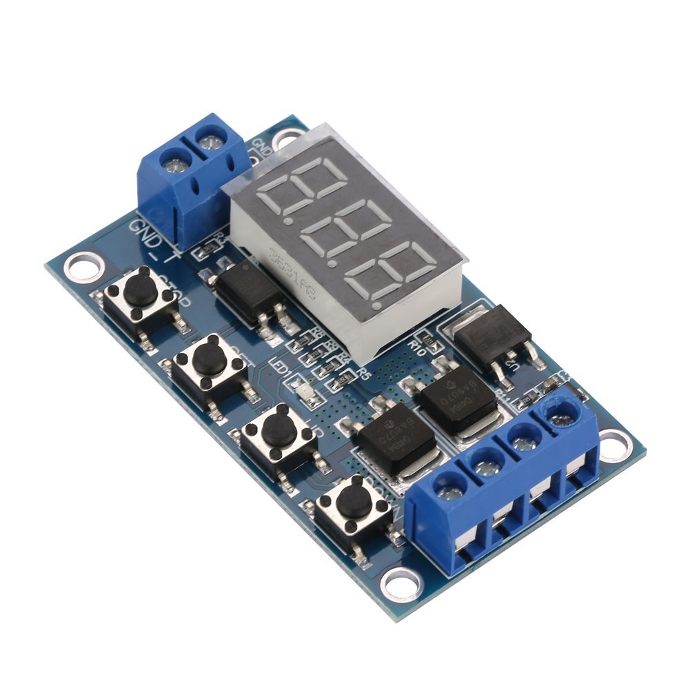12V-24V Pulse Signal Cycle Delay Timer Switch MOS Control Board❀