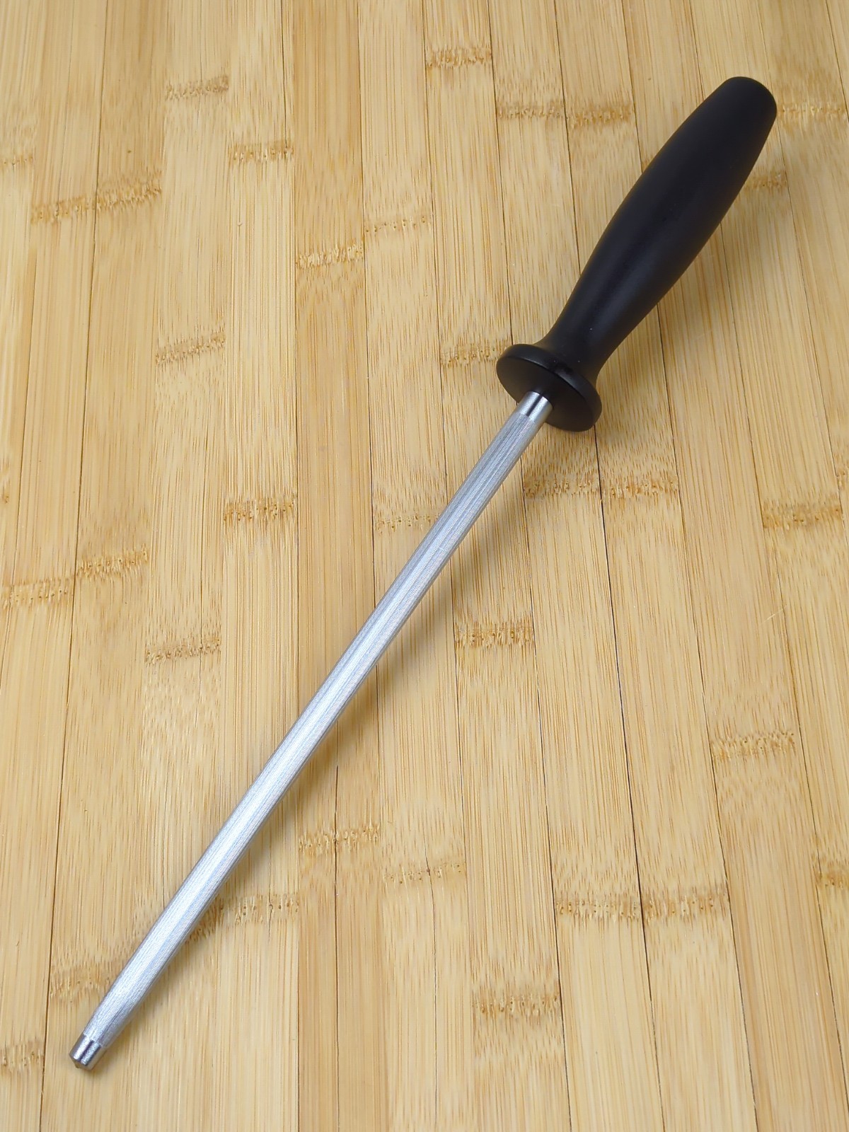 VIKING 9" HONING ROD / Sharpening Steel for Knives, BLACK Handle, NEW