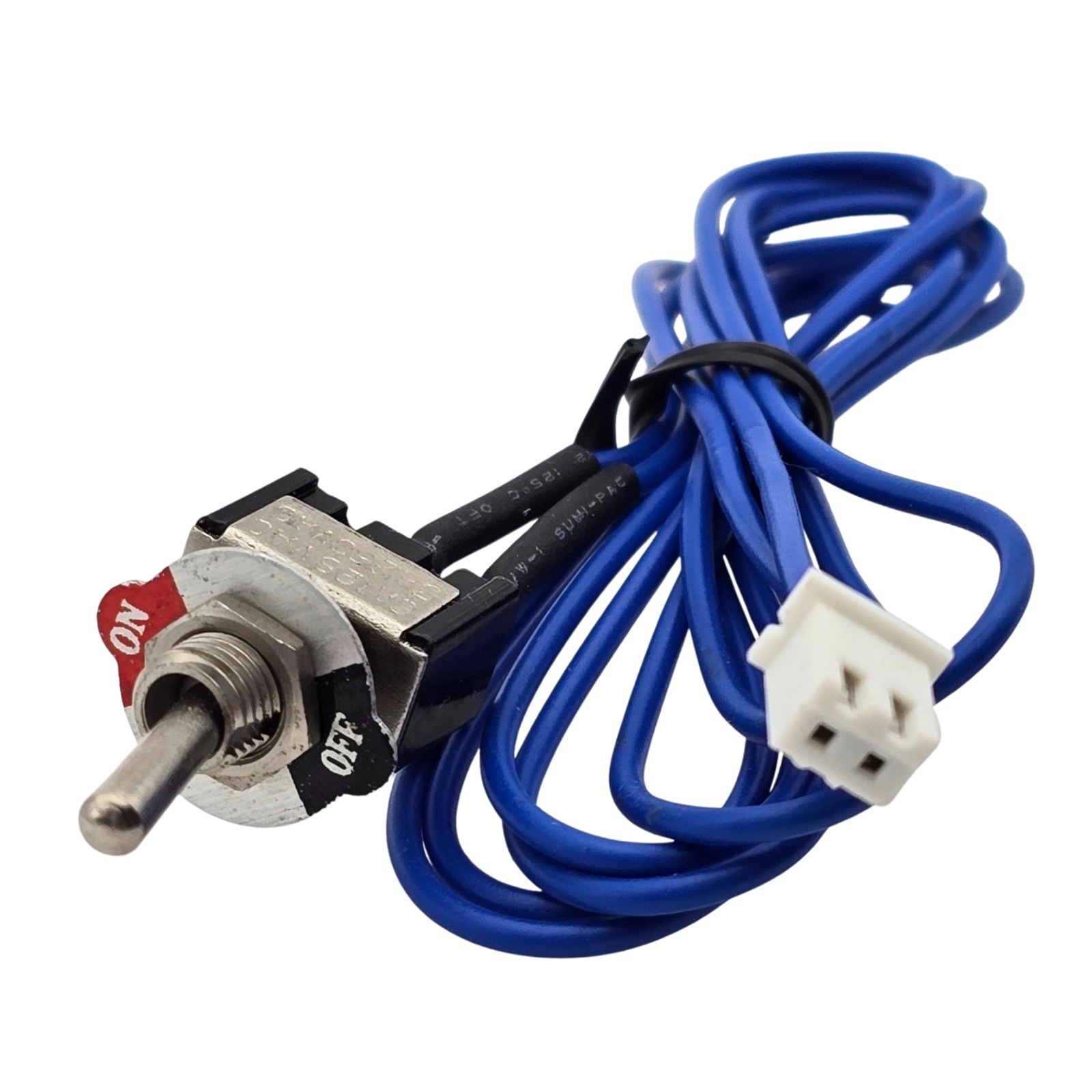 Mini SPST On Off Toggle Switch 6A 125VAC / 3A 250VAC Panel Mount Pre-Wired