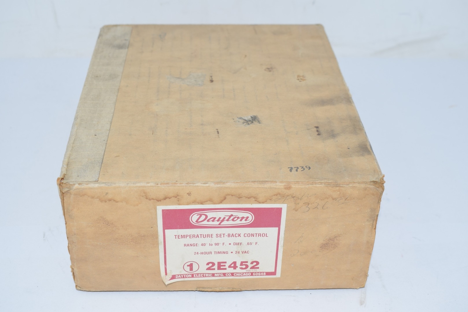 NEW Dayton 2E452 Temperature Set-Back Control Thermostat