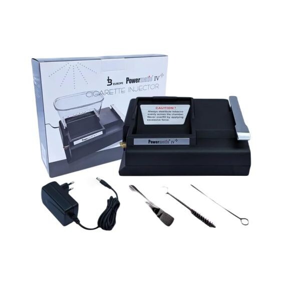 POWERMATIC 4 + IV Plus ELECTRIC CIGARETTE ROLLING MACHINE INJECTOR
