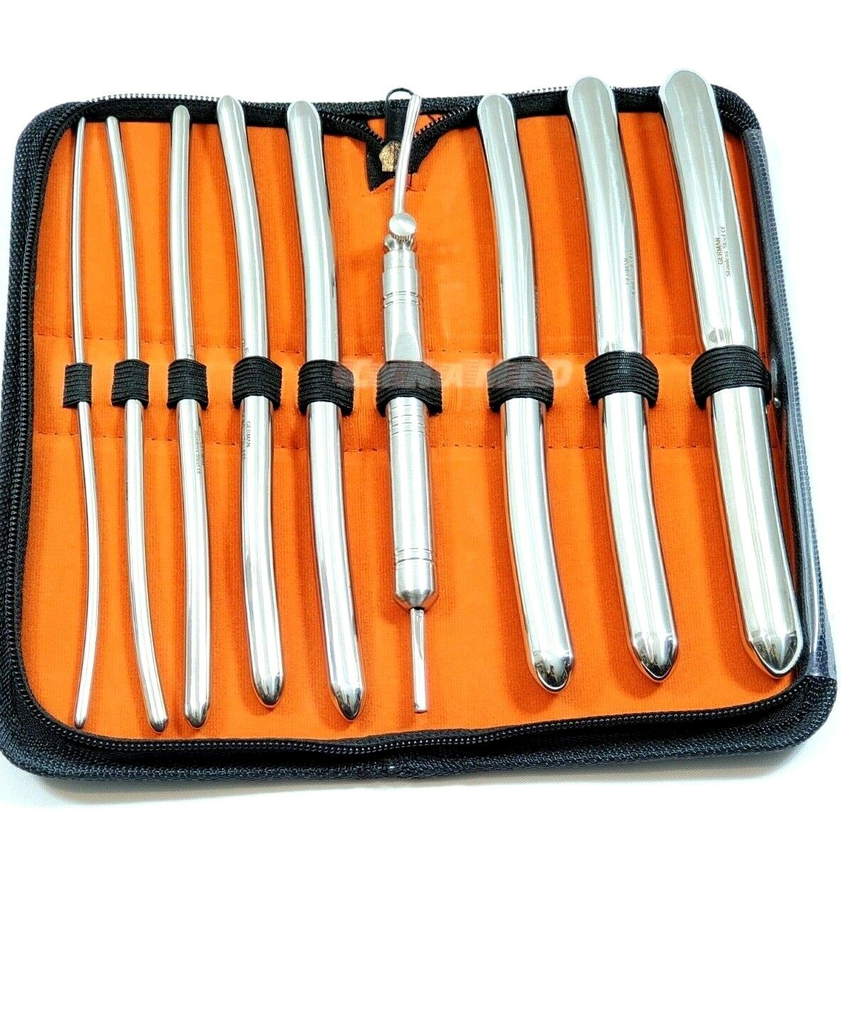 German Hegar Uterine Dilator Sounds, Surgical,Gynaecology, Set of 09 pcs,CE FDA