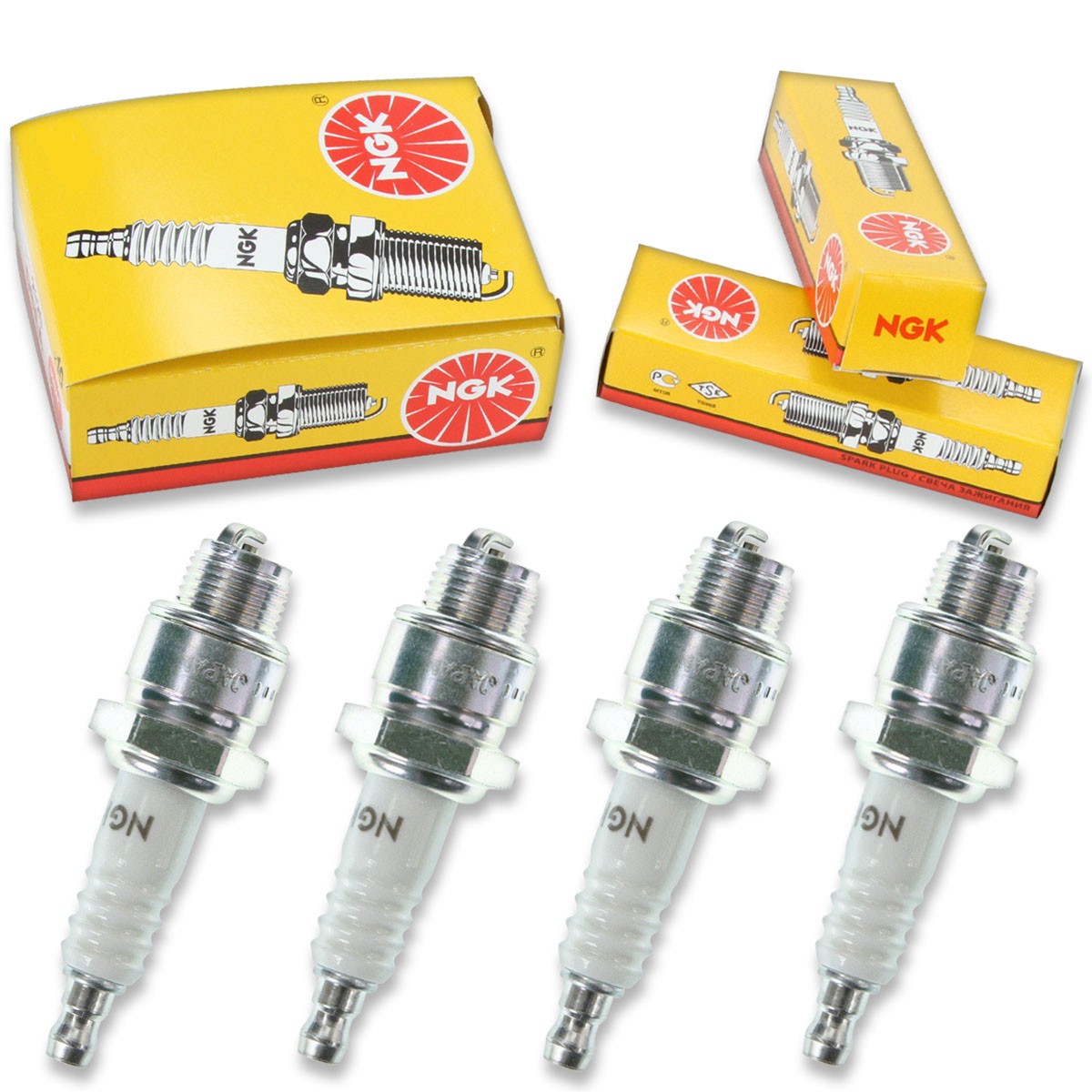 4pcs 71-78 Harley Davidson XL NGK Standard Spark Plugs 1000 Kit Set Engine zb