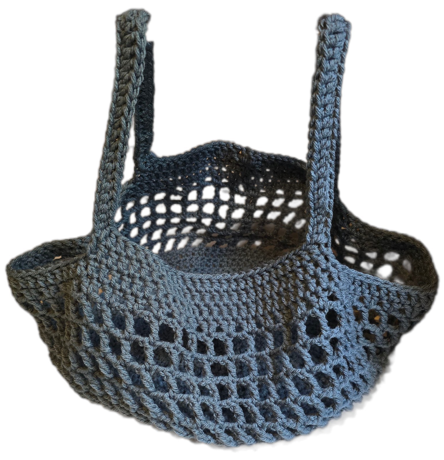 Handmade Crochet Produce Bag - Blue