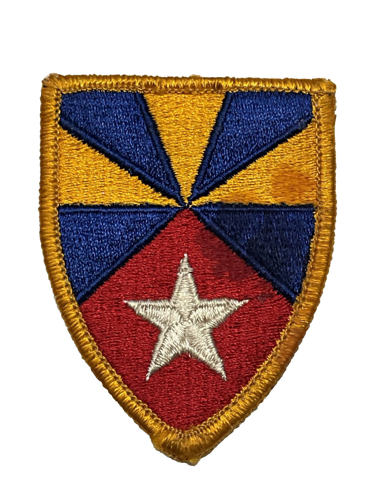 Vietnam Era U.S. Army 7th Field Support Command Full Color Merrow Edges Patch