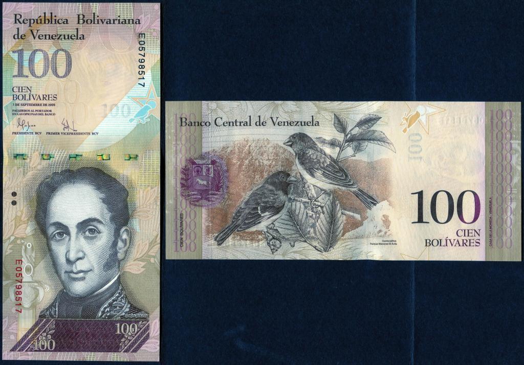 Venezuela 100 Bolivares 2009 UNC**New Date