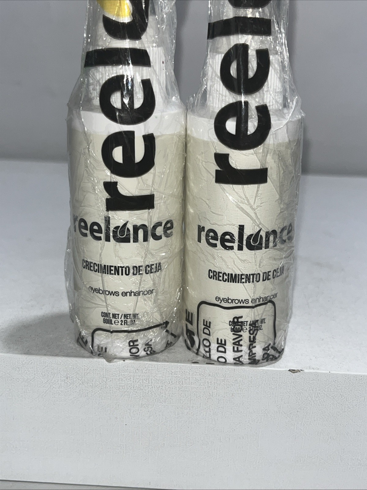 2 Sealed Reelance Eyebrow Enhancer, Stimulated Growth + Thicker Eyebrows, 60ml