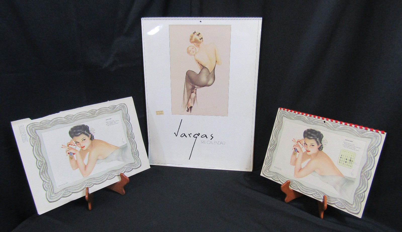 1942 OR 1981 COMPLETE VARGA GIRLS ESQUIRE CALENDARS WITH VERSES BY PHIL STACK