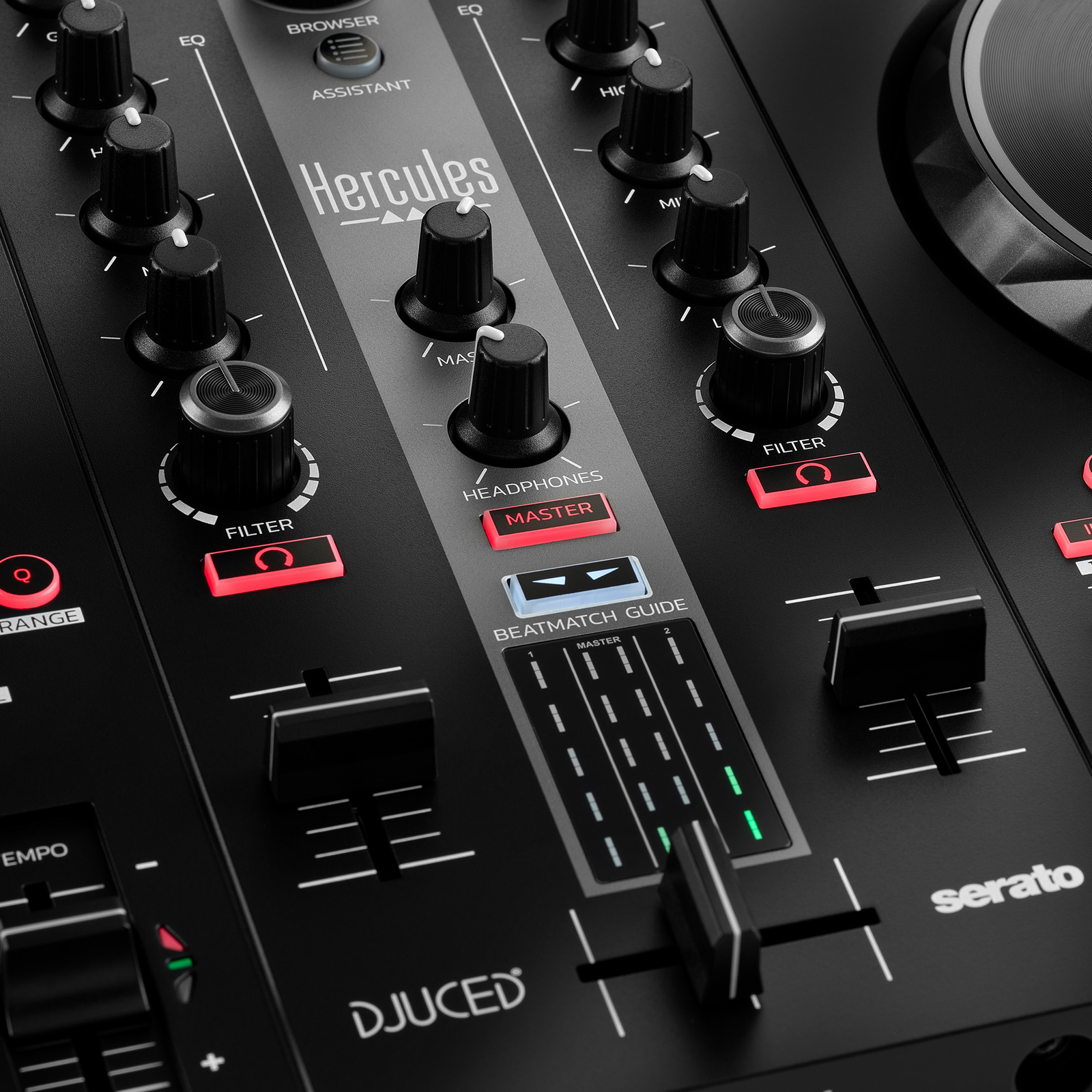 Hercules DJ 2-Deck USB DJ Controller for Serato DJ Lite and DJUCED