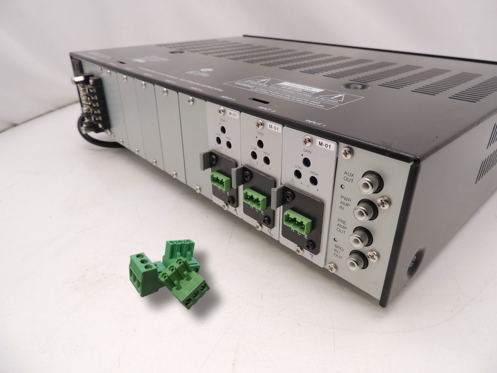 TOA A-903MK2 PA Power Amplifier 30 Watts 3 Modules Installed Tested Working