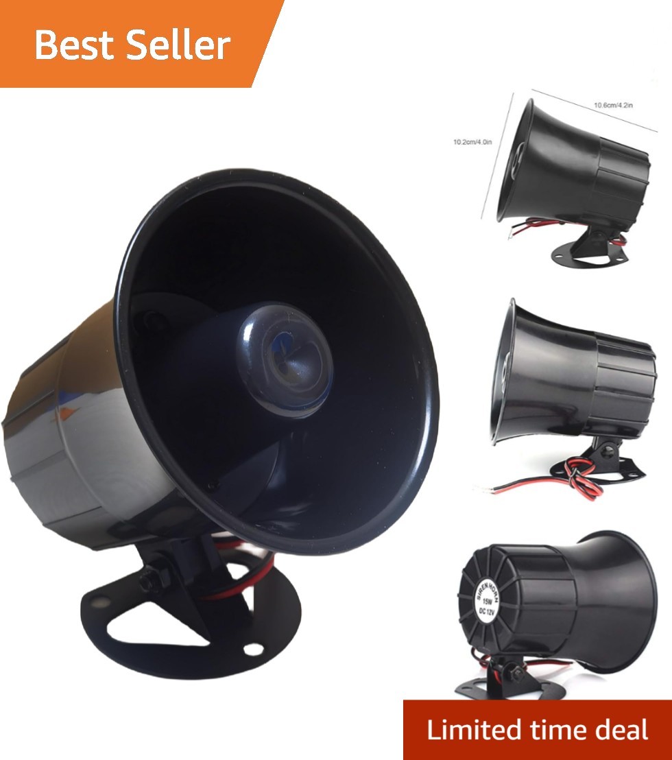 High-Decibel 120dB Wired Security Siren - Perfect for DIY Installations