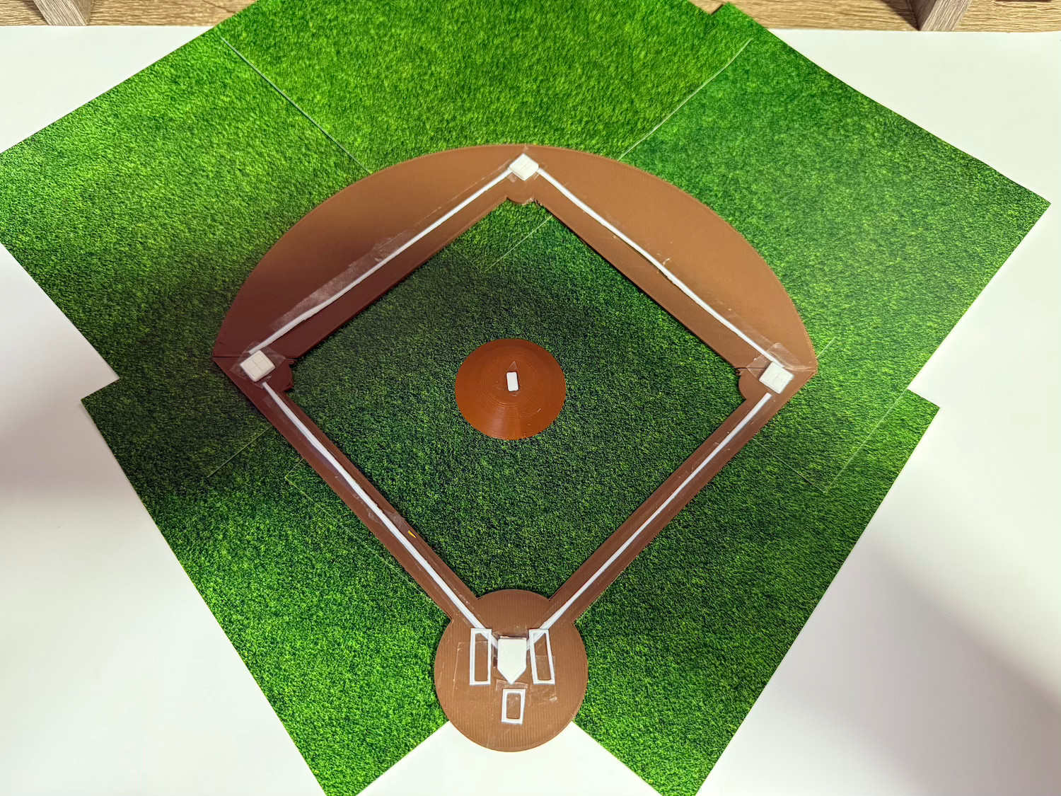 Small Baseball Field for Collectible Villages - Unique Feature for Dept 56 Lemax