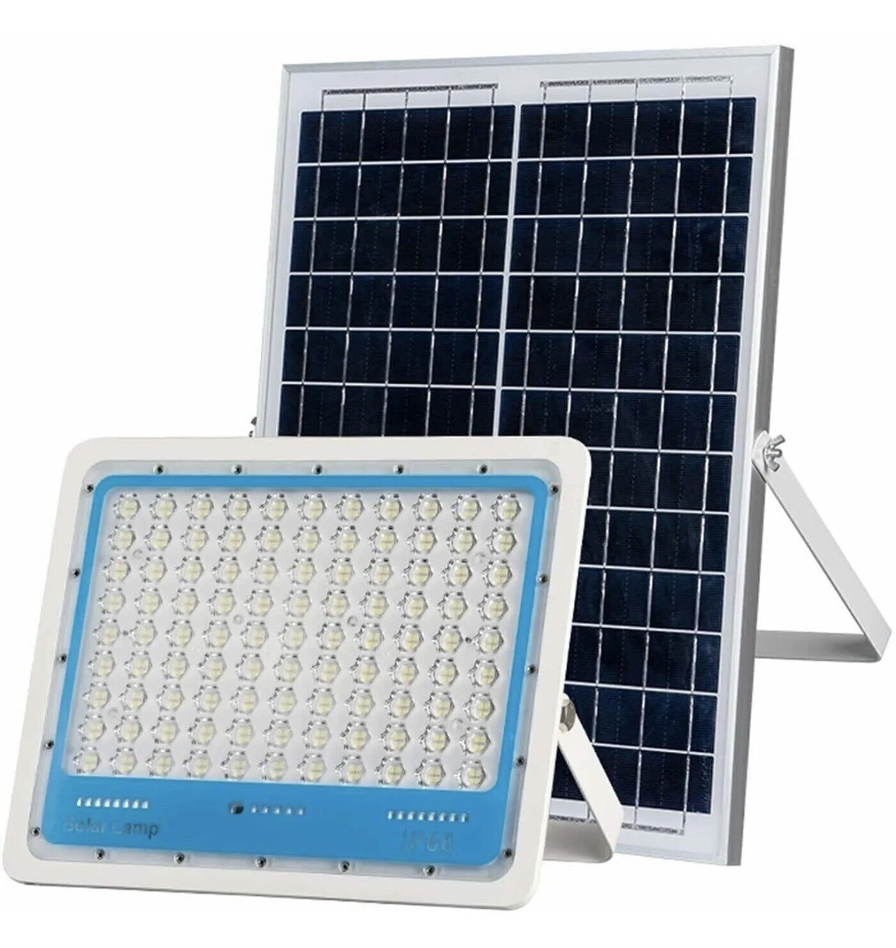 Faro Faretto 1200W LED Pannello Energia Solare Fotovoltaico Crepuscolare Slim