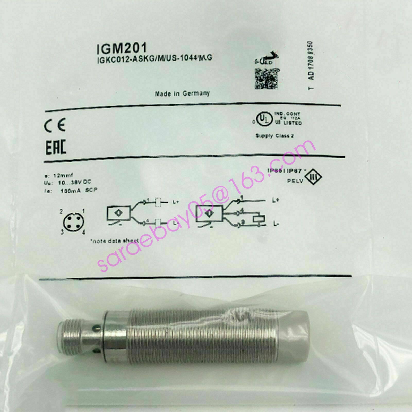 IFM IGM201 IGKC012-ASKG/M/US-104-DRS Proximity Switch New✦KD