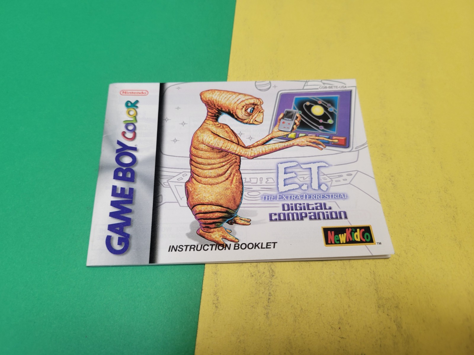 MANUAL ONLY E.T. The Extra-Terrestrial Digital Companion Gameboy Color Booklet