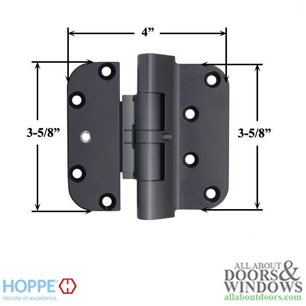 Hoppe Guide Hinge For Hinged Doors Adjustable Door Hinge F9714 Black Hoppe Hinge