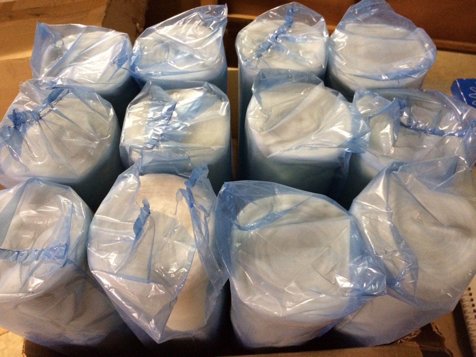 Lot Of 12 Rolls Of Non-Sterile Cleaning-Absorbent Cotton Rolls .975 Lbs Weight
