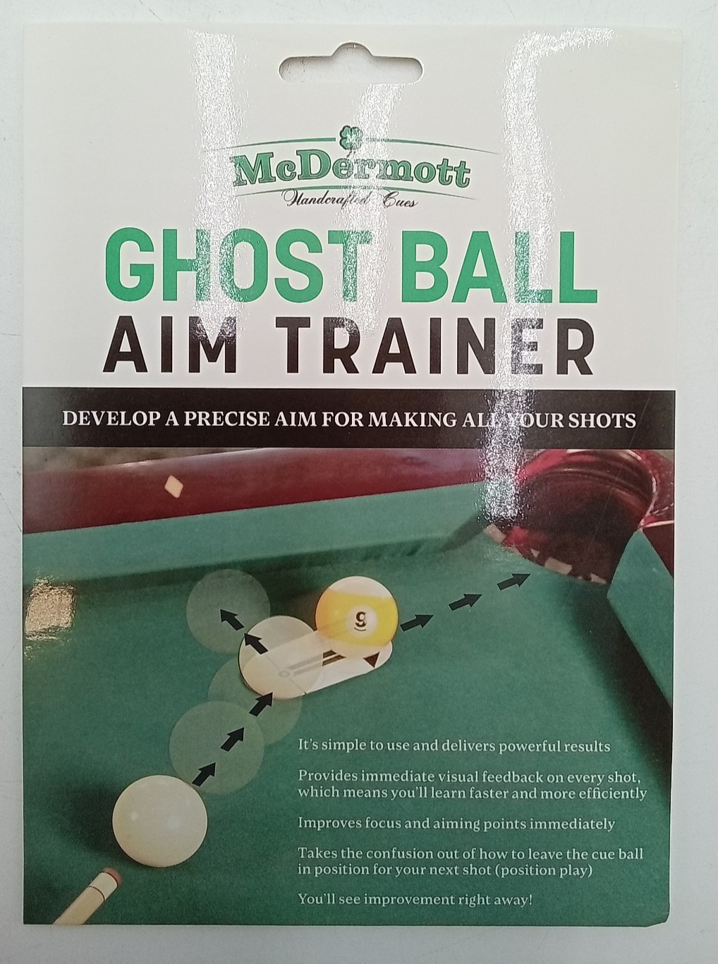 McDermott Ghost Ball Aim Trainer Pool Billiard Training Tool