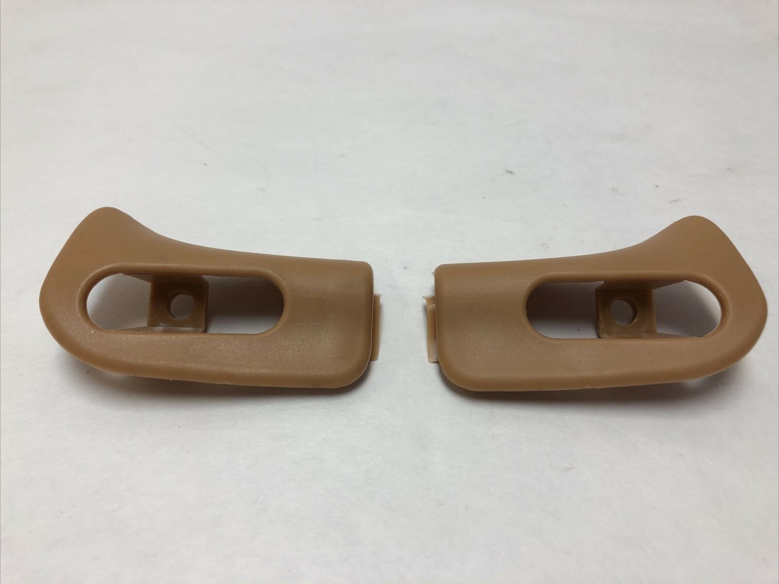 Pair of Palomino Sun Visor Trim Caps Mercedes Benz R129 SL500 SL600 1298110561