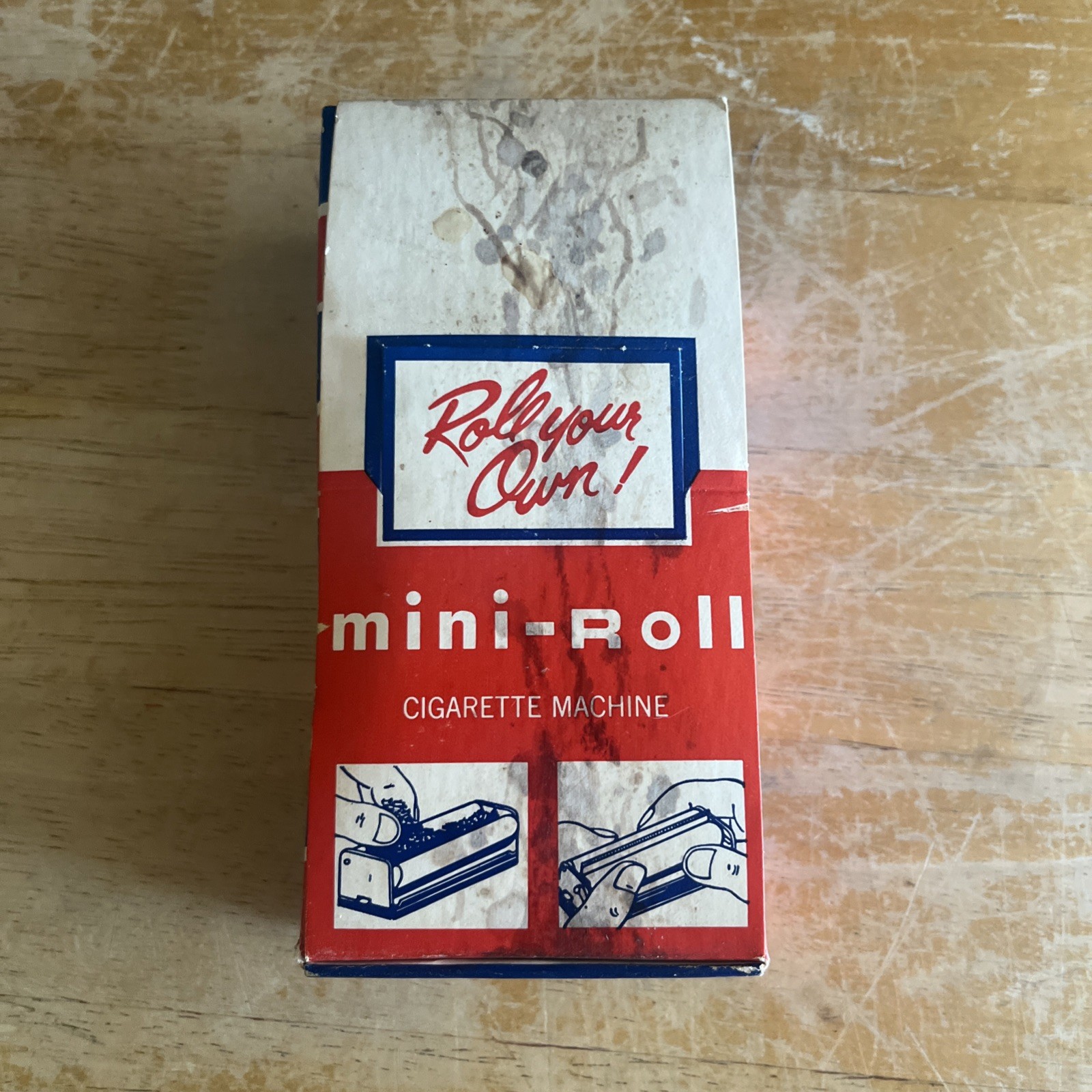Vintage Mini Roll Cigarette Rolling Machine NOS